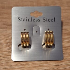 Oorbel "goud" 3ring klein 031