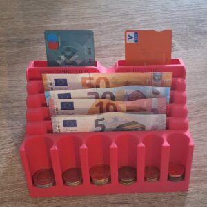 Geldbakje rood